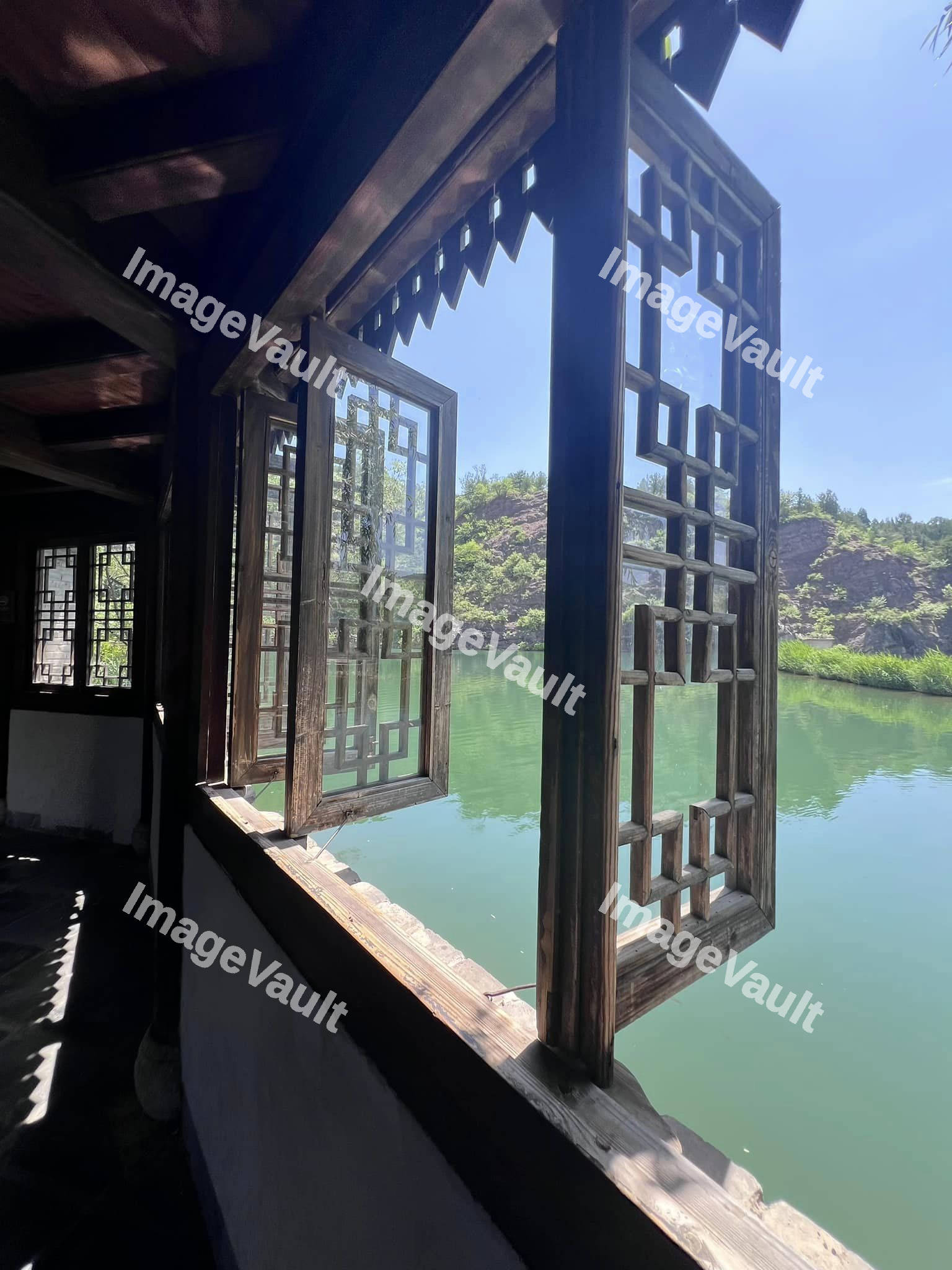 Window view of a Lake